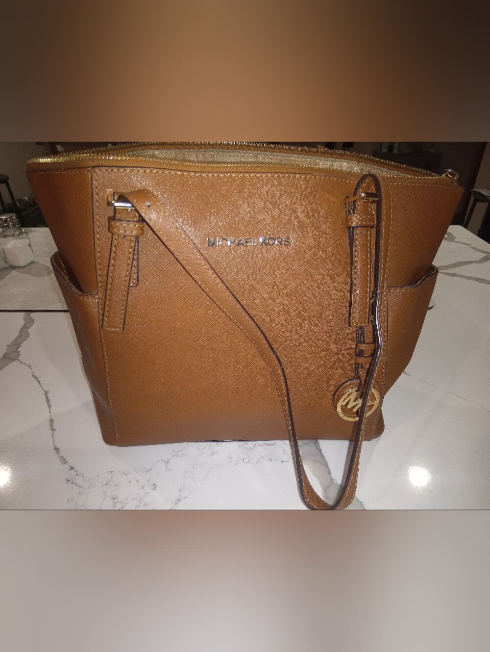 Michael Kors Charlotte Ciara Large Zip Tote/Shoulder Bag